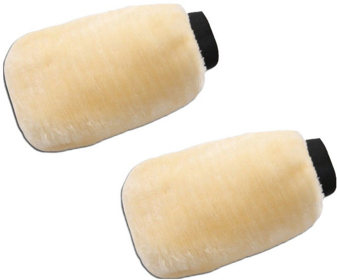 아이코어스 극세사 양면 장갑형 세차 워시 미트, 2개