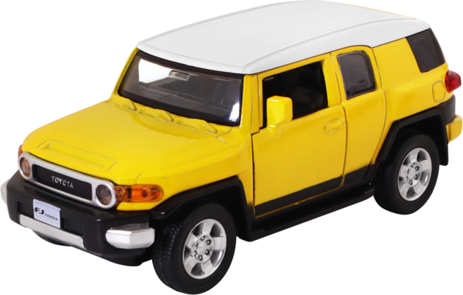 kidmate 孩子王 1 : 32 Toyota FJ Cruiser 合金車 36 68304-1, 1個, 黃色