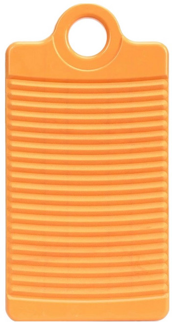 클로버상사 미끄럼방지 세면대 미니 빨래판, 옐로, 1개