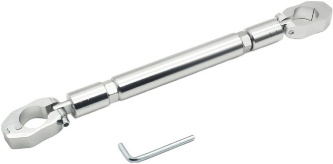 Ez2mk 길이조절 오토바이 핸들 크로스바 MS-1270, 실버, 1개