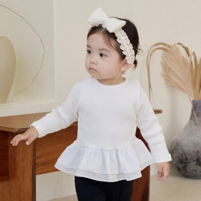 베베나인 여아용 제니 블라우스