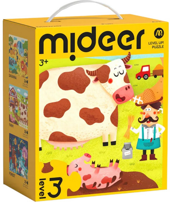 mideer 益智升級拼圖系列 LEVEL3, 89片, 自然景色, 1盒