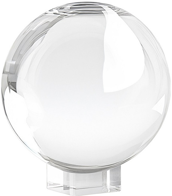 크리스탈 유리 구슬 + 받침대 세트 CD_FID_AL008A, 투명