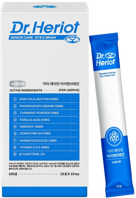 닥터헤리엇 반려동물 아이앤브레인 영양제, 100g, 눈/인지, 1개