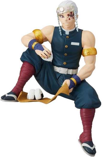 BANPRESTO 日版 景品 SEGA 景品 鬼滅之刃 音柱 宇髄天元公仔 吃飯糰款, 1個