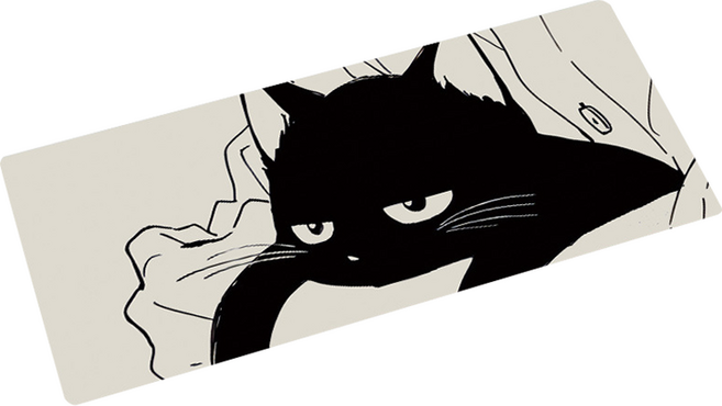 넥시오 고양이 마우스패드 600 x 300 x 2 mm, F-A25-06, 1개