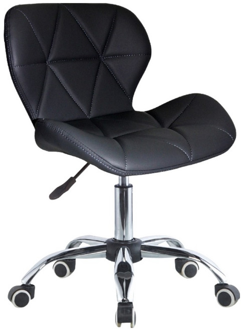 E-home Radar 雷達軟墊電腦椅 PKC013A-blk, 黑色