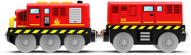 미카포트 소방 전동 기차 작동완구, 혼합색상, 1개