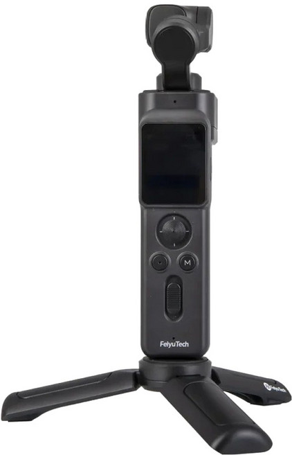 페이유테크 4K 분리형 브이로그 미니 짐벌 포켓3 액션캠 + Remote Handle 세트, 블랙