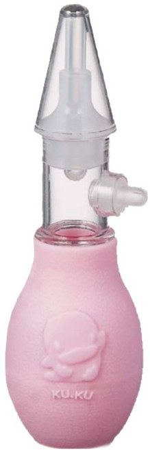 KU.KU Duckbill 酷咕鴨 浮雕防逆流吸鼻器 粉色, 1個, KU5373-002