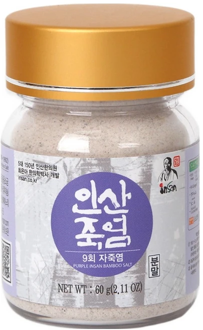인산죽염 9회 자죽염 분말, 60g, 1개 - 쿠팡