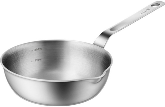 드부아 인덕션 드발란트 무연마제 스텐316 통3중 프라이팬, 14cm, 1개
