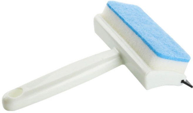 모던모어 2in1 창문 유리 스퀴지 청소솔, 1개, 화이트