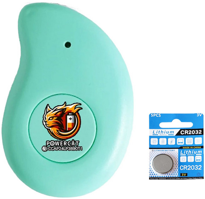 POWERCAT 寶護者 藍牙防丟器 附電池, 勾玉綠, 1個