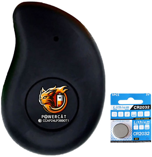 POWERCAT 寶護者 藍牙防丟器 附電池, 勾玉黑, 1個