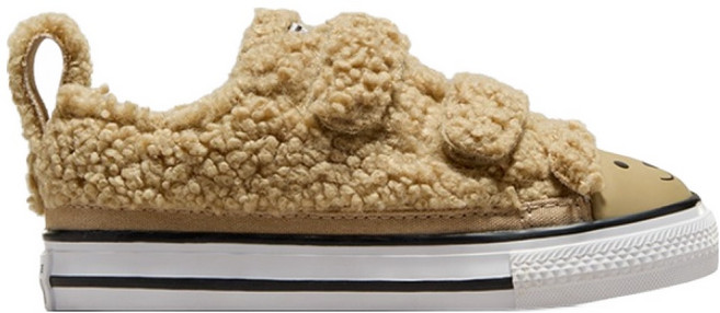 컨버스 아동용 척테일러 올스타 2V 이지 온 테디 베어 OX 운동화 A05705C