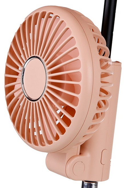 우산 양산 고정 휴대용 선풍기, E-800, 핑크