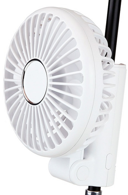 우산 양산 고정 휴대용 선풍기, E-800, 화이트