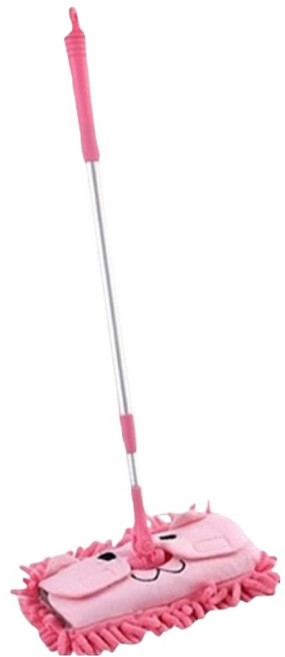 피어니스트 쓱싹 물걸레 바닥 청소용품 밀대 핑크, 1개