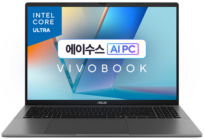 에이수스 2025 비보북 S 16 코어Ultra5 인텔 14세대, 매트 그레이, 512GB, 16GB, WIN11 Home, S3607CA-SH080W