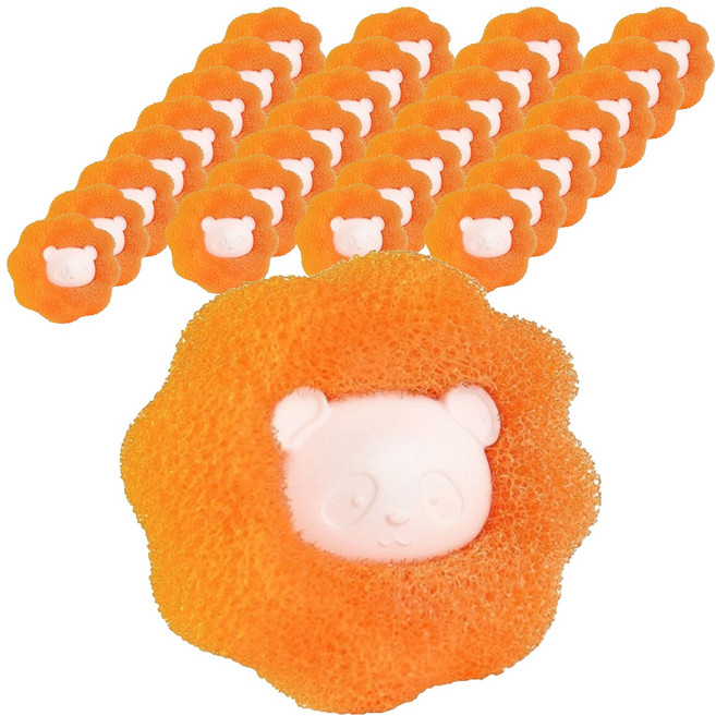 이거닷 웰메이드 빨래용 세탁볼 6 x 6 x 5 cm, 오렌지, 50개