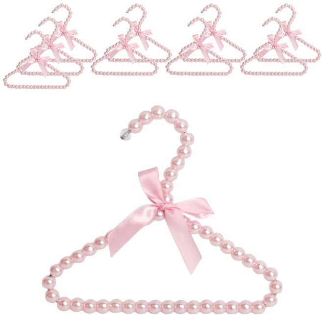 리치독스 강아지 진주 옷걸이 핑크, 10개