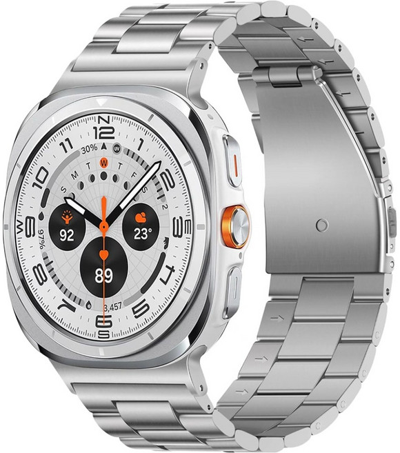 태블리스 스틸 메탈 디버클 스트랩 WBG-7251, 실버, 1개