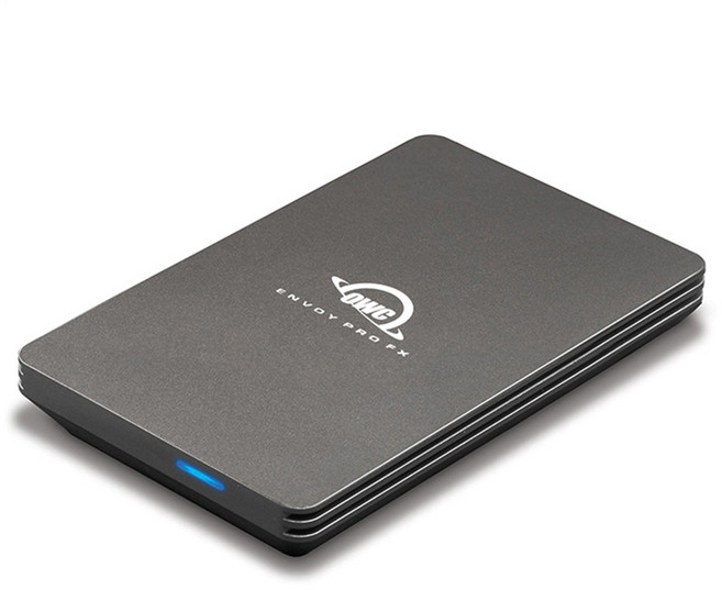 OWC Envoy Pro FX 便攜式固態硬碟 Thunderbolt 40Gb/s + USB-C 10Gb/s OWCTB3ENVPFX, 2TB, 鐵灰色