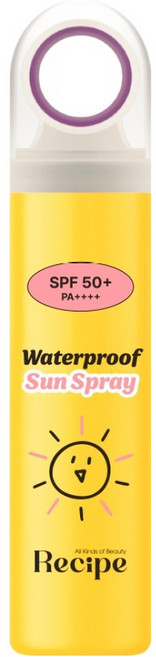레시피 워터프루프 선스프레이 SPF50+ PA++++, 1개, 80ml