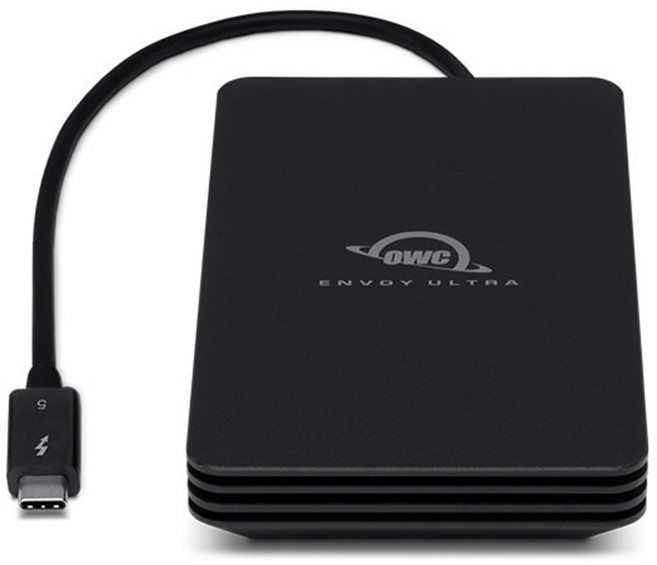 OWC Envoy Ultra 便攜式固態硬碟 Thunderbolt 5 80Gb/s OWCTB5ENVU, 2TB, 黑色