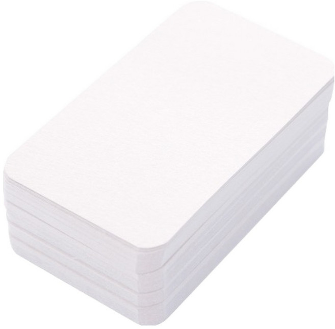 윰스 DIY 무지 명함, 화이트, 100개