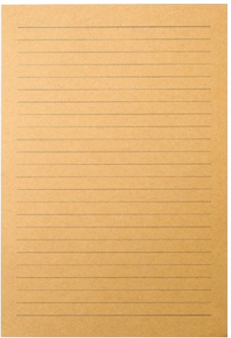 윰스 대용량 크라프트 편지지 50p 유선 A4 210 x 290 mm, 1세트