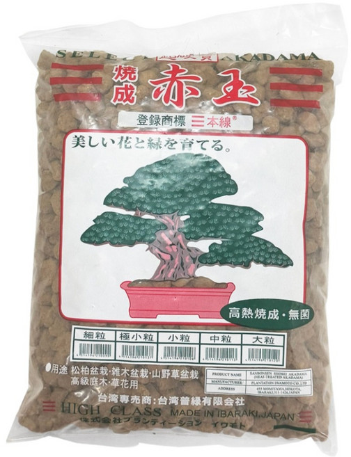三本線 赤玉土/超硬質顆粒土 適中/大型植株與小粒混用 中粒 3L, 1700g, 1個