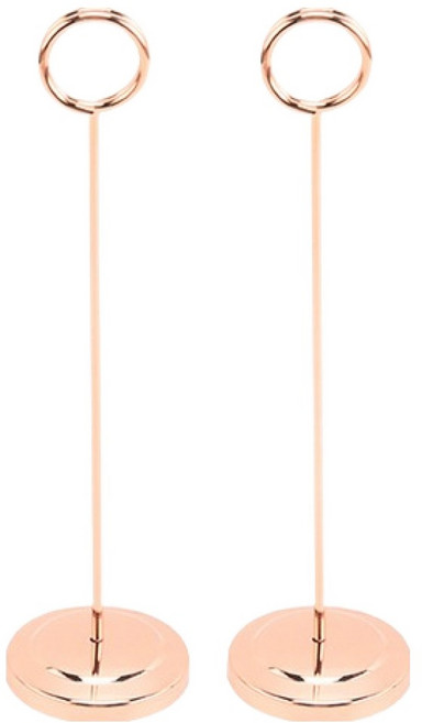 윰스 스탠드형 명함 카페 메모 꽂이 20cm, 로즈골드, 2개