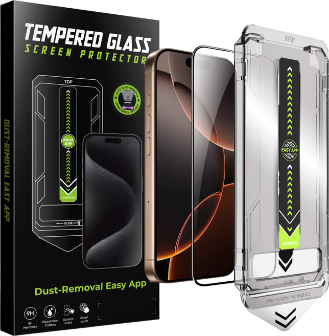 Moodinary 高清鋼化玻璃螢幕保護貼組, 1套