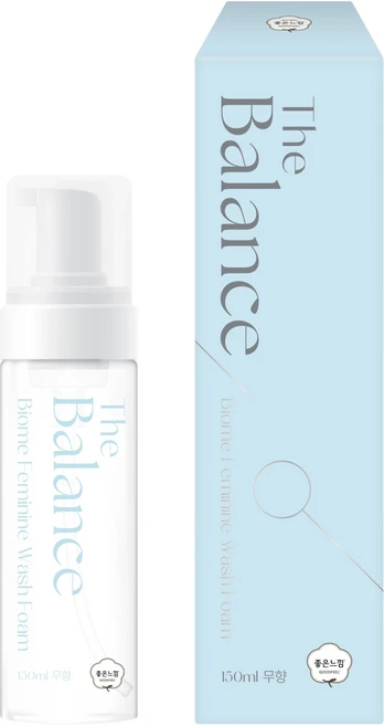 좋은느낌 더밸런스 여성청결제 폼 무향, 150ml, 1개 - 쿠팡