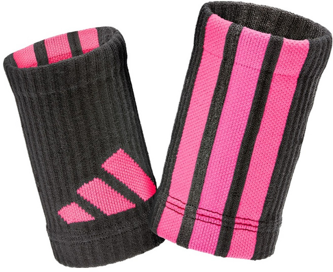 아디다스피트니스 손목 아대 2p, 블랙 + 핑크, 1개