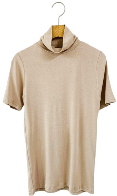 슈가펀 여성용 핀터 폴라 베이직 반팔 티셔츠