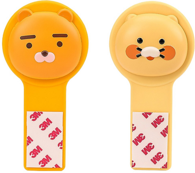 LiLFANT Kakao Friends 立體馬桶蓋衛生把手 2件組, 萊恩, 春植