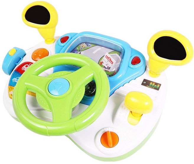kidmate 孩子王 趣味學習方向盤 感知開發玩具, 1個, 多色