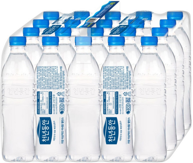 천년동안 무라벨, 500ml, 20개