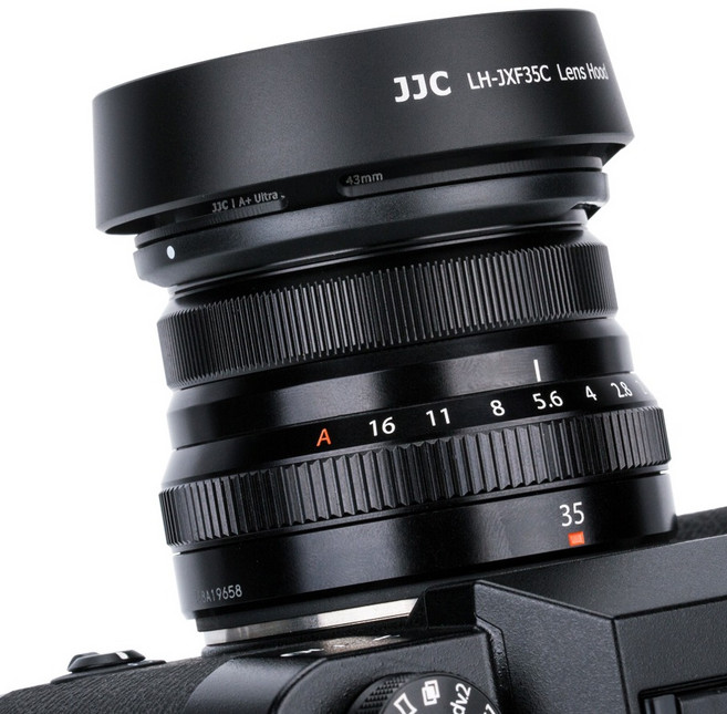 JJC 후지필름 XF 23mm XF 35mm F2 R WR 카메라 렌즈 원형후드, 1개