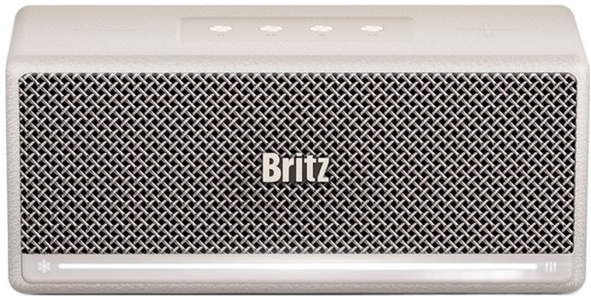 브리츠 플러스 블루투스 스피커, BZ-GBUTTON, 베이지