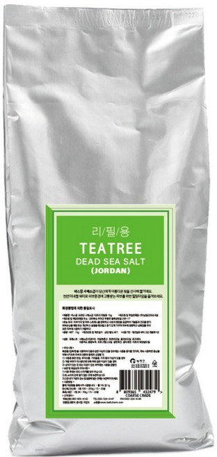 바스참 사해소금 티트리 입욕제 리필, 1kg, 1개