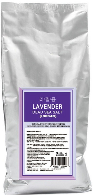 바스참 사해소금 라벤더 리필용, 1kg, 1개