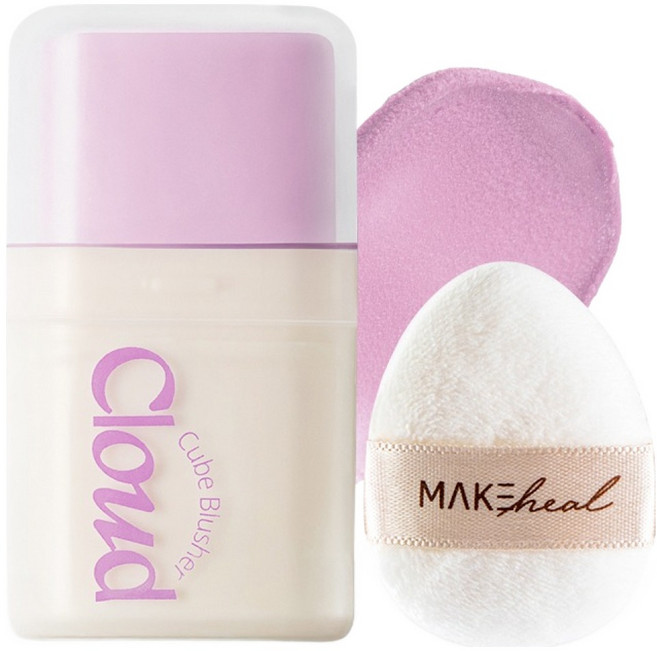 메이크힐 클라우드 큐브 블러셔, 02라일라떼, 1개