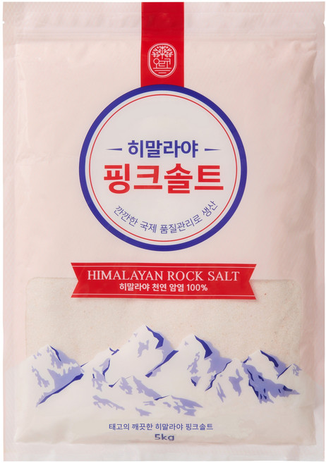 오르코 히말라야 핑크솔트, 5kg, 1개