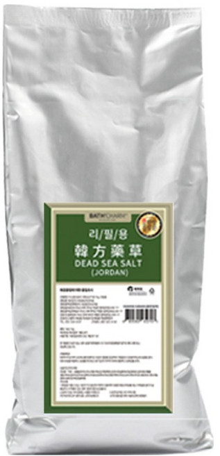 바스참 사해소금 약초 입욕제 리필, 1kg, 1개