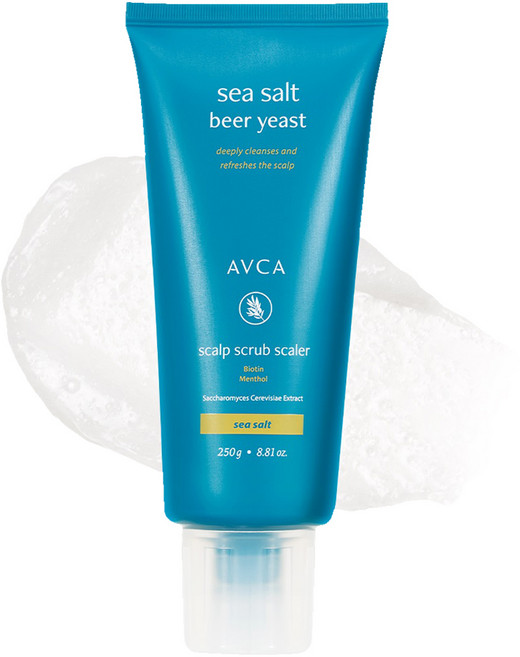 아브카 씨솔트 맥주효모 탈모증상완화 두피 스크럽 스케일러, 250g, 1개