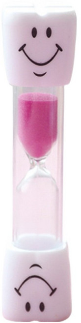 힘룸 양치할때 3분 모래시계 2.2 x 10 cm, 베이비핑크